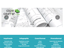 Tablet Screenshot of copiecourrier.com